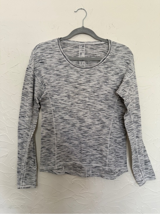 lululemon athletica Tops - Lululemon Long Sleeve Shirt. White and Gray